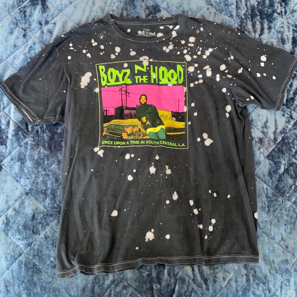 Boyz N The Hood Graphic Tee (bleached tie dye)